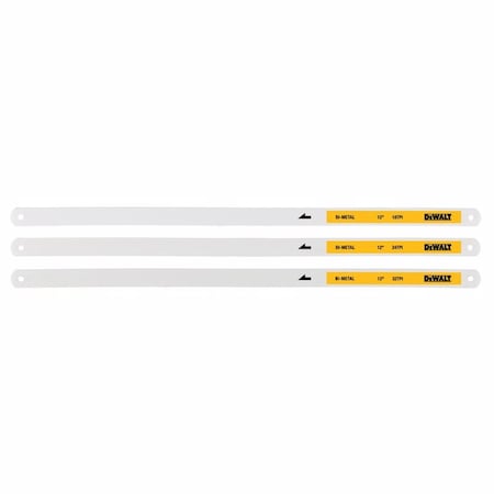 Stanley DeWalt 12 in. Bi-Metal Hacksaw Blade Set 3 pk DWHT20558